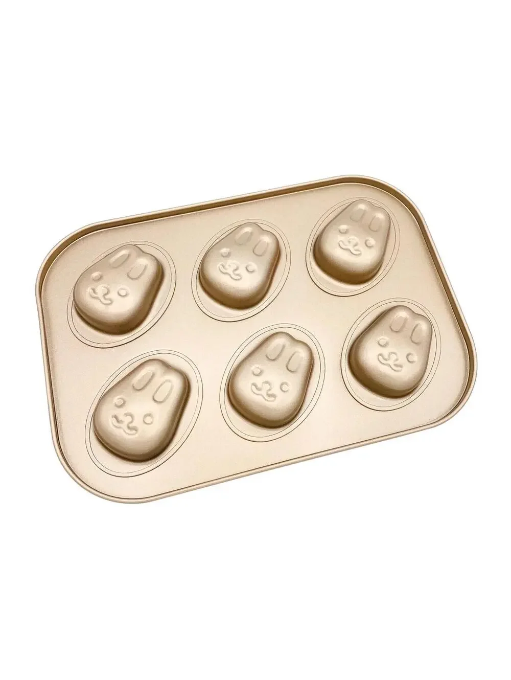 Mini Bunny Cake Pan Cute Little Easter Rabbit Cupcake Cake Mold, 6 Hold, New